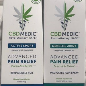 CBDMedic sport music and joint spray and rub